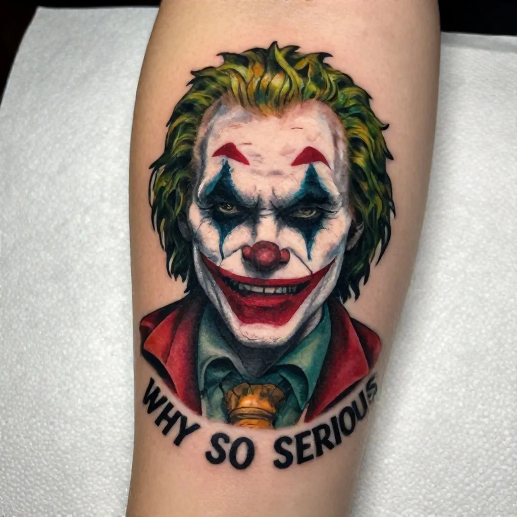joker why so serious tattoo