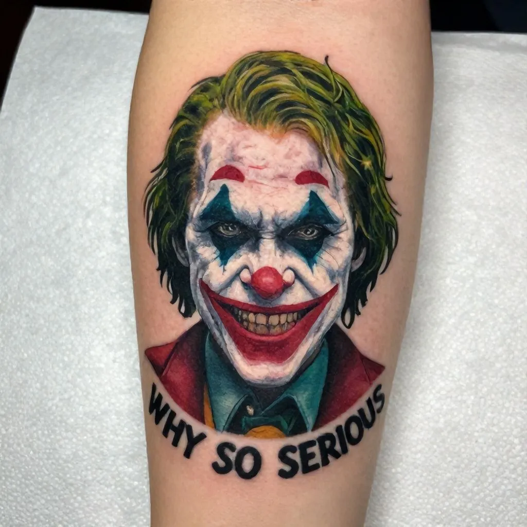 joker why so serious tattoo