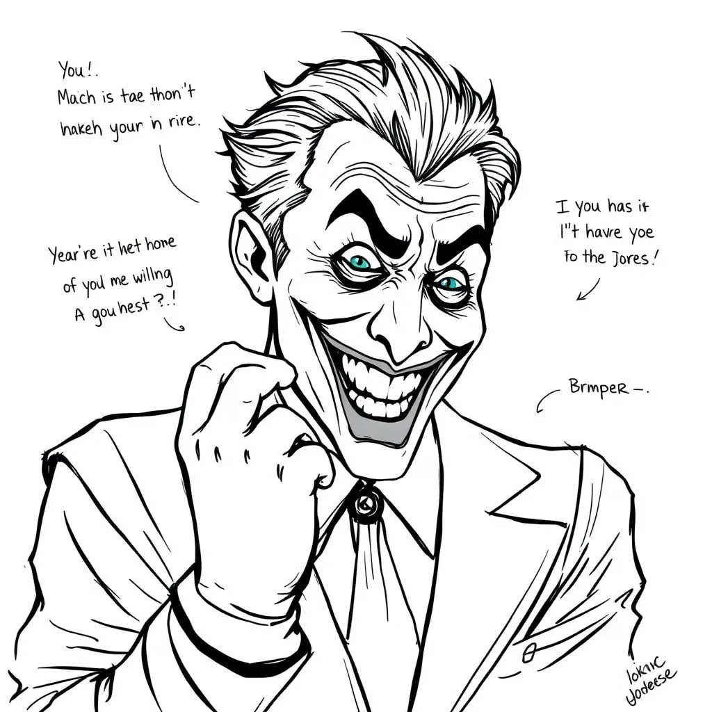 joker tattoo drawing