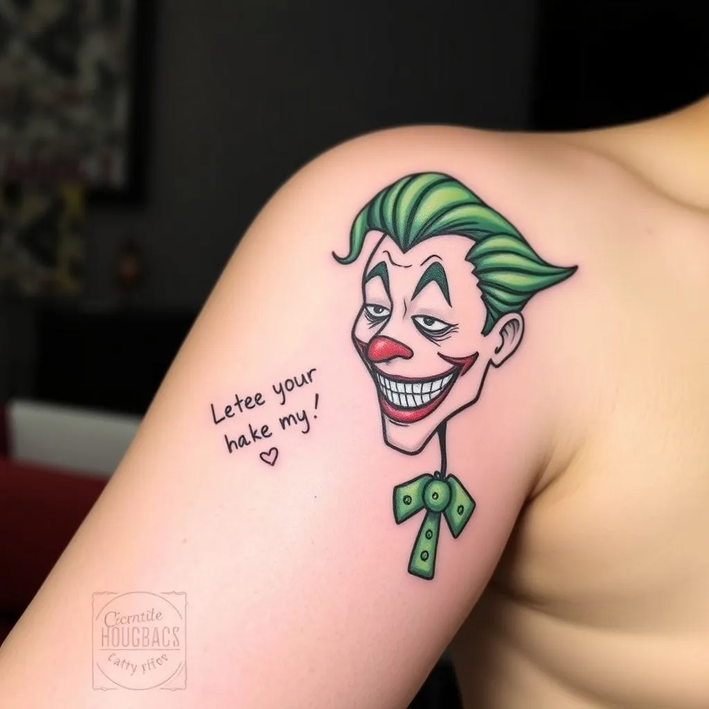 joker tattoo drawing