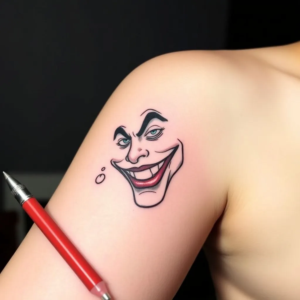 joker tattoo drawing