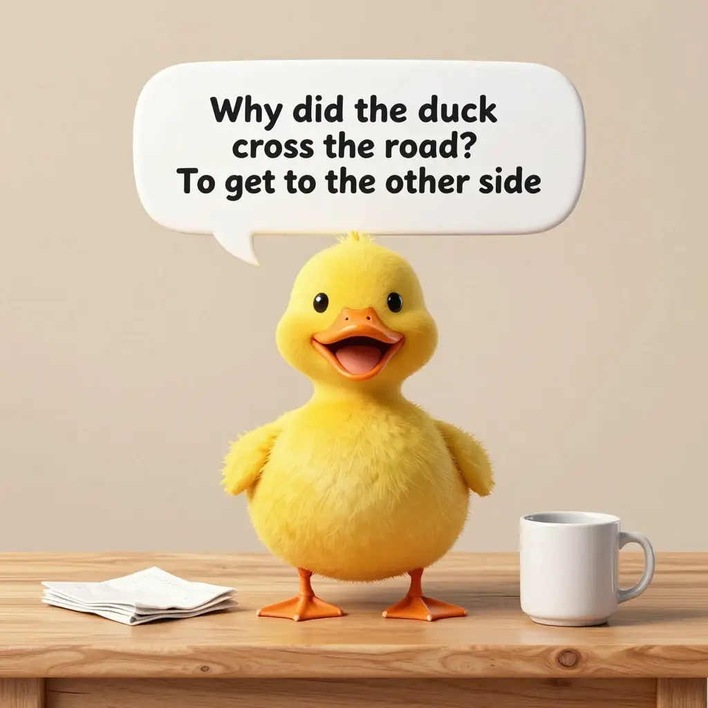 why do ducks have feathers joke