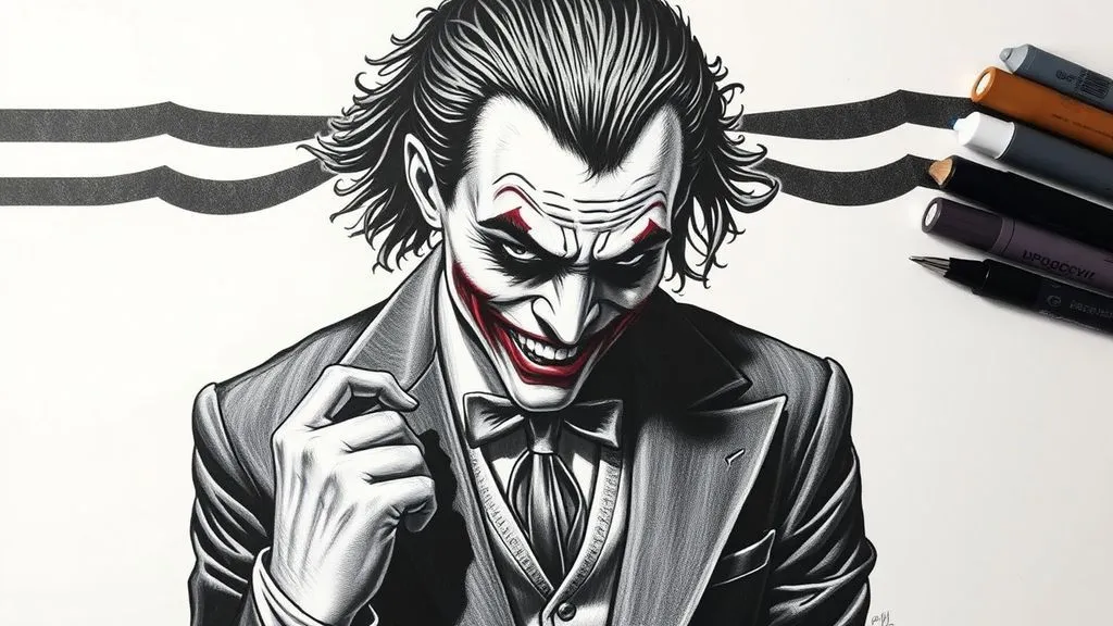 joker tattoo drawing